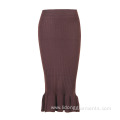 Women Loose Casual Skirt Fishtail Half-length Skirt